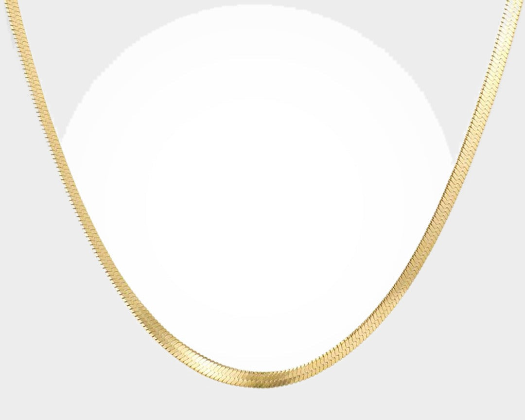 Eva Elegantní Hadí Kovový Náhrdelník Minimalistický