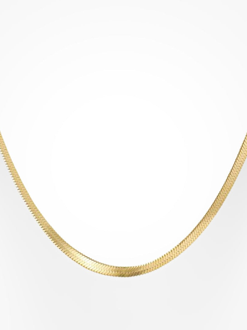 Eva Elegantní Hadí Kovový Náhrdelník Minimalistický