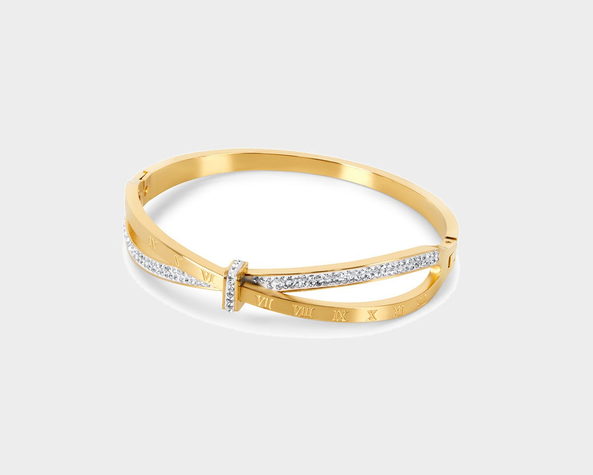 Eva Sofistikovaná Pulsera Minimalista Nerezová Stylová