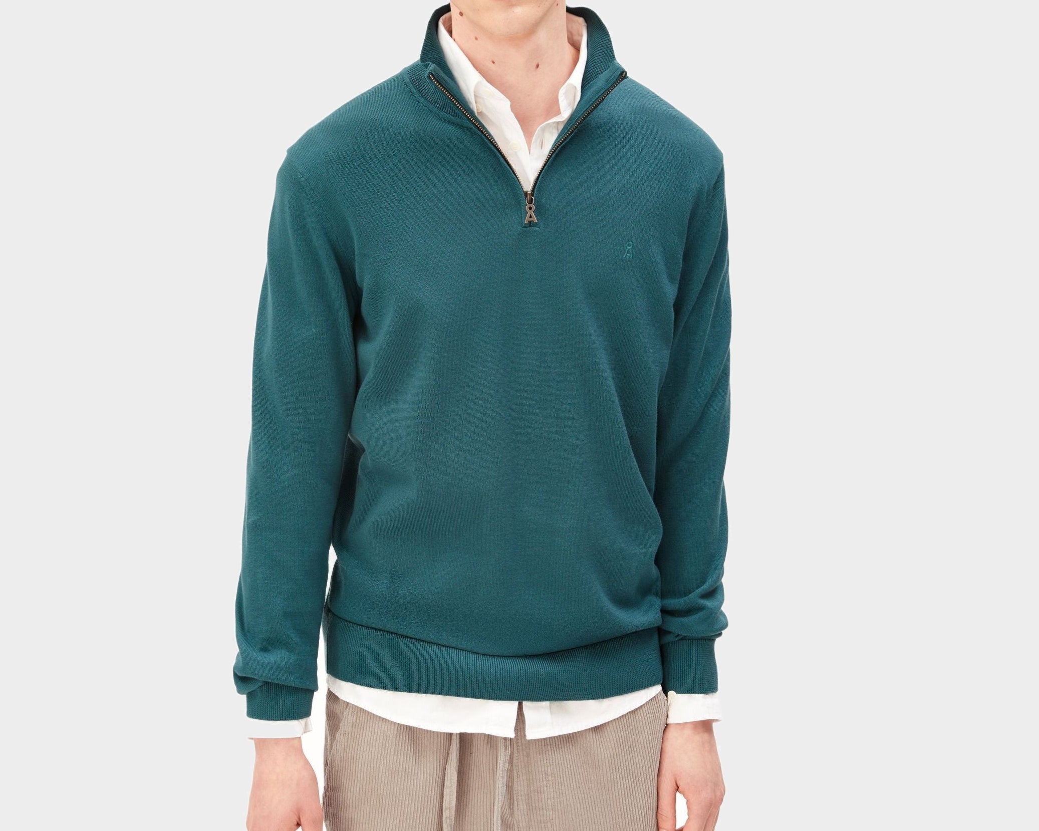 FAABES STRICKPULLOVER | petrol velvet