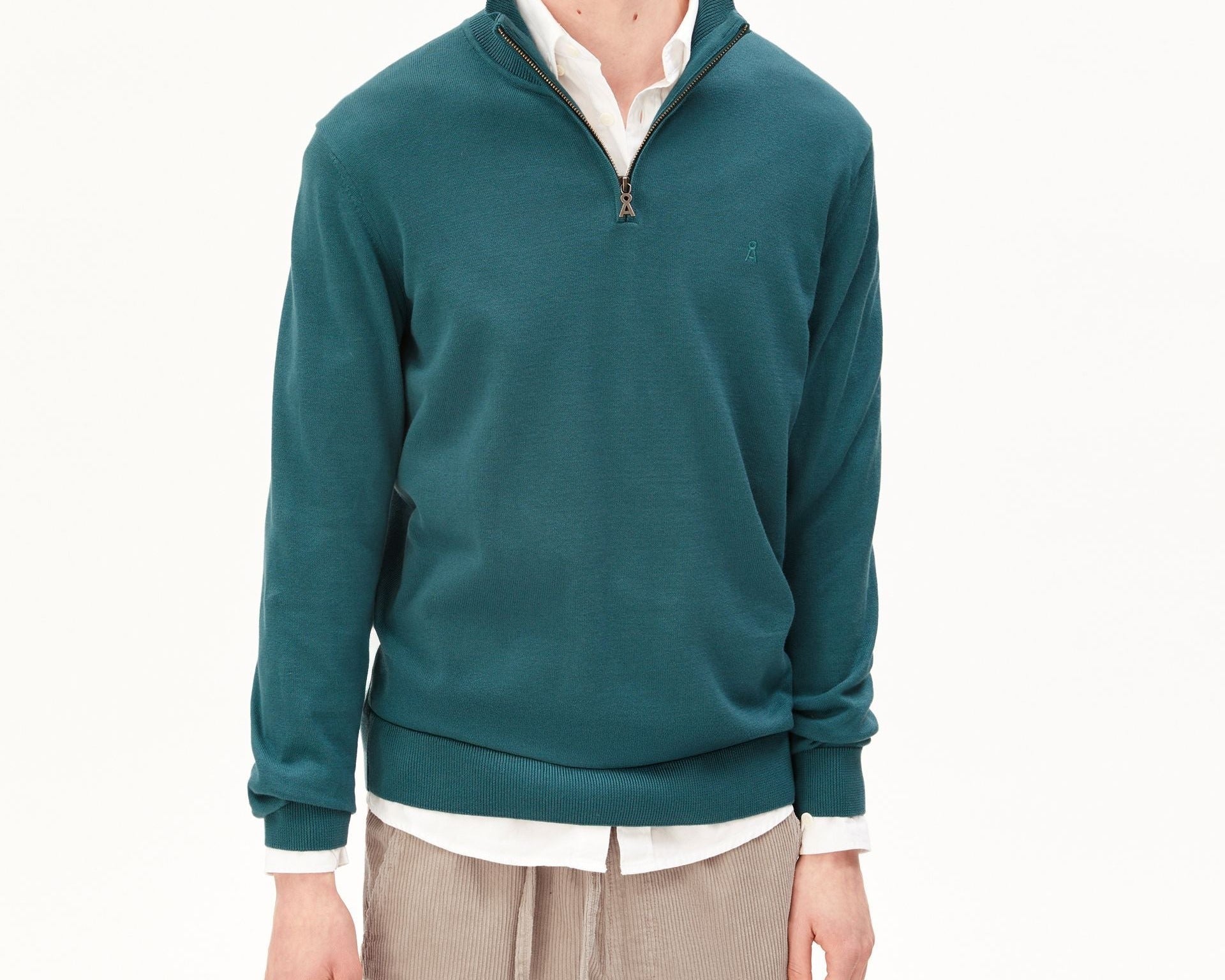 FAABES STRICKPULLOVER | petrol velvet