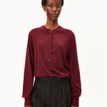 FEINSTRICKCARDIGAN | velvet red