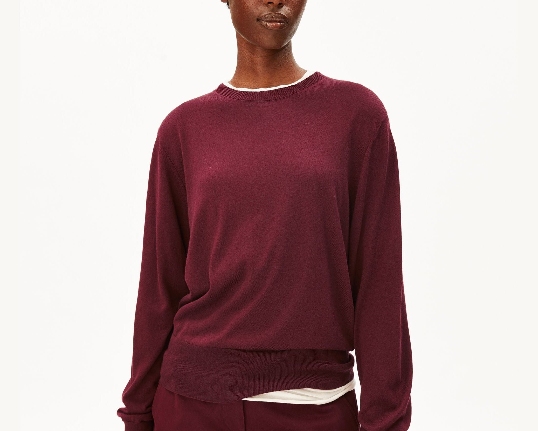 FEINSTRICKPULLOVER | velvet red