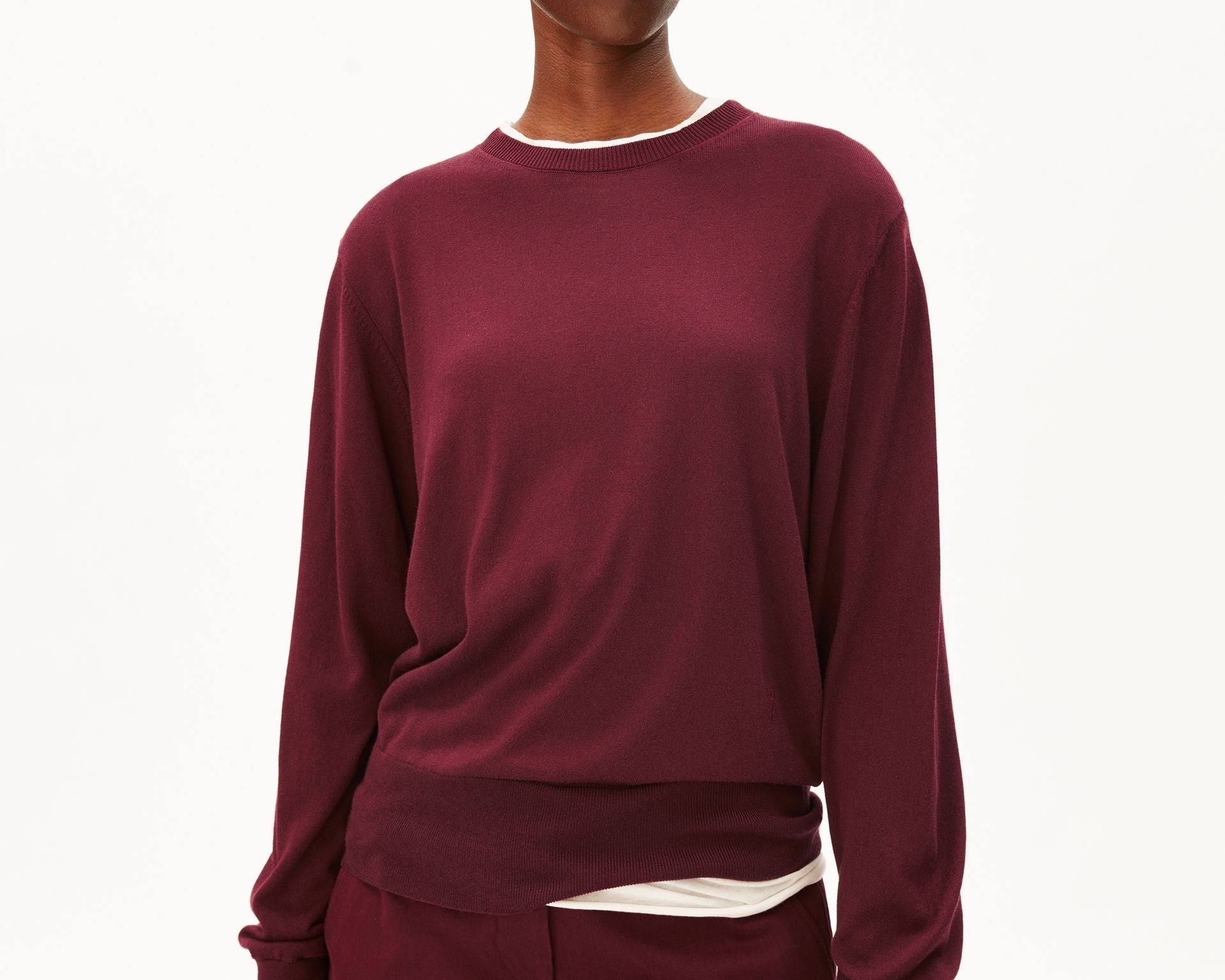 FEINSTRICKPULLOVER | velvet red