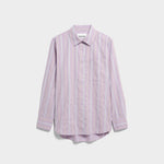 GESTREIFTE WEITE BLUSE | moonlit lilac-sandstone