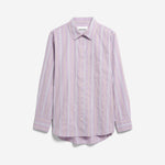 GESTREIFTE WEITE BLUSE | moonlit lilac-sandstone