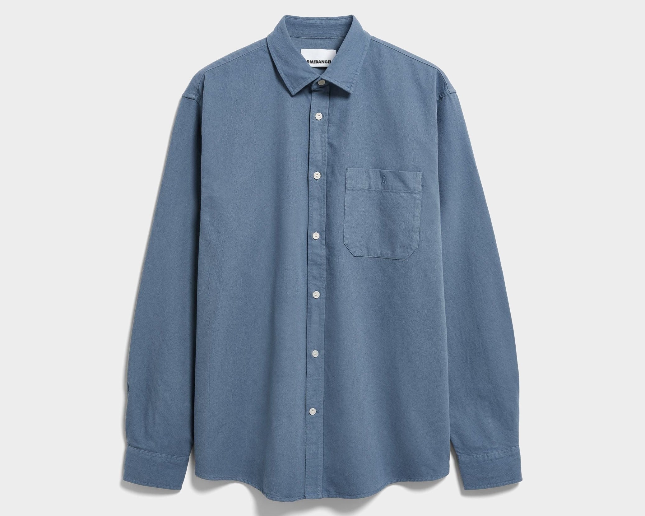 GMT DYE LEINEN-LANGARMHEMD | dusty moon