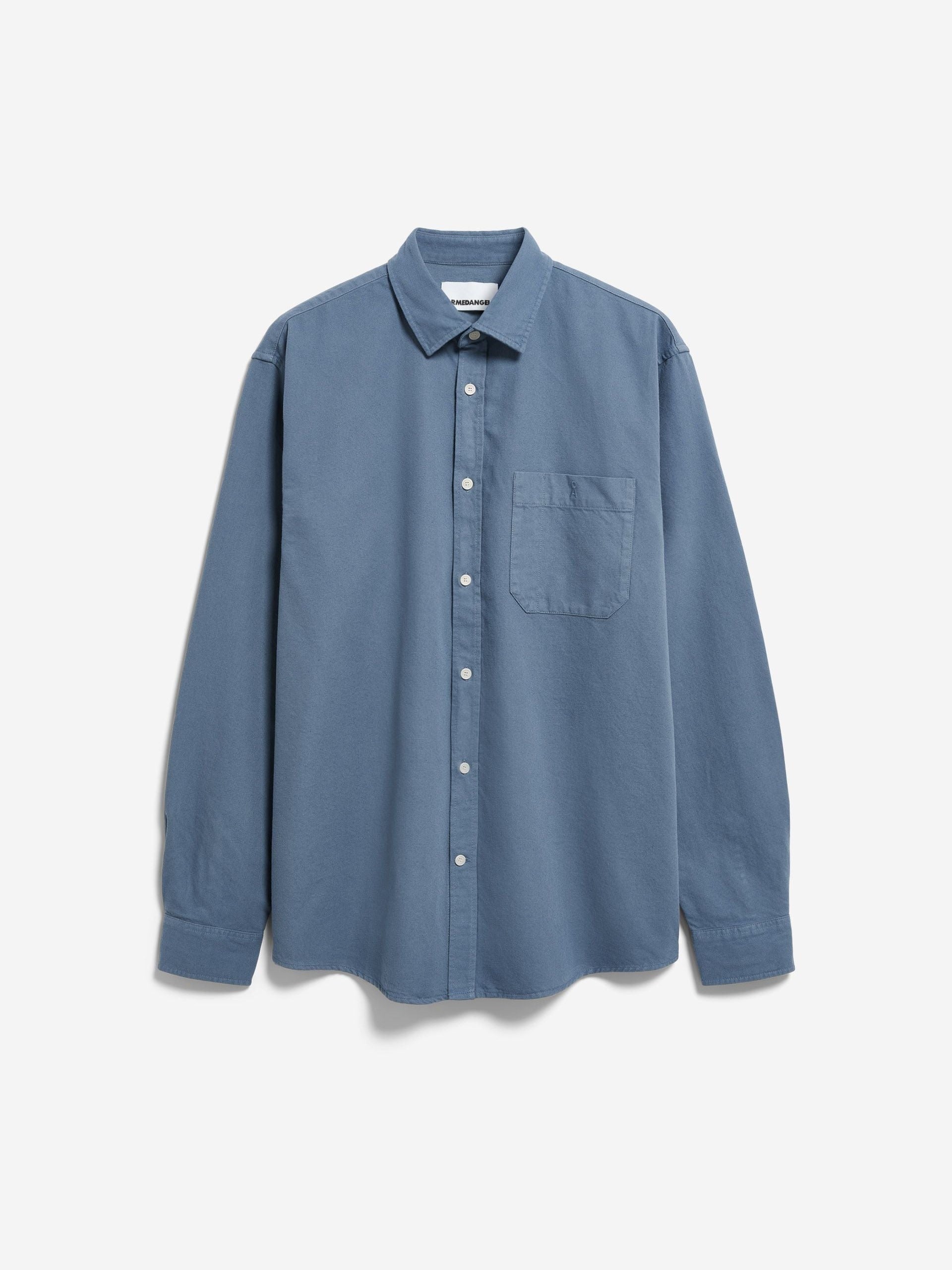 GMT DYE LEINEN-LANGARMHEMD | dusty moon