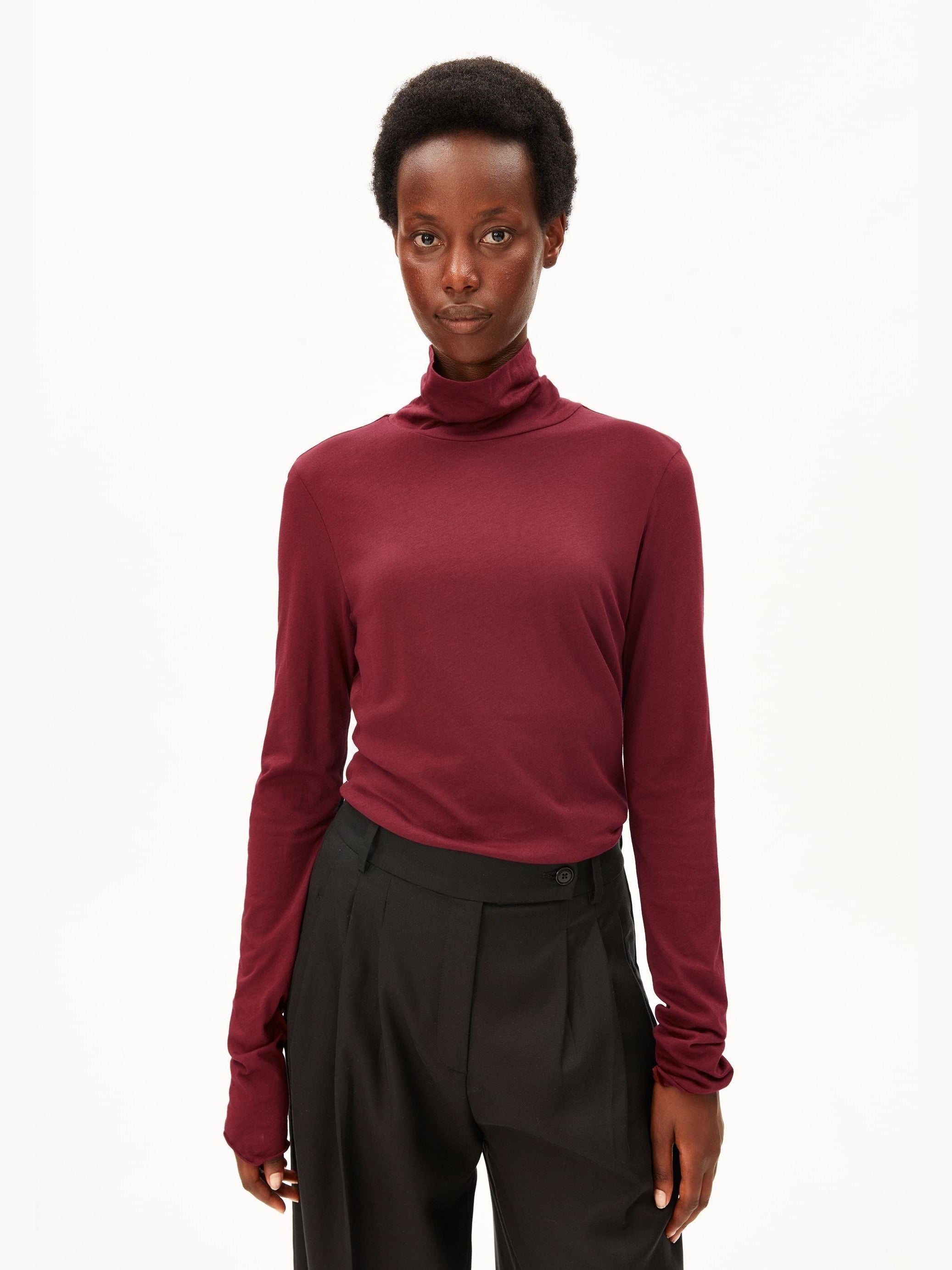 GRAZILIANAA SOFT LANGARMSHIRT | velvet red