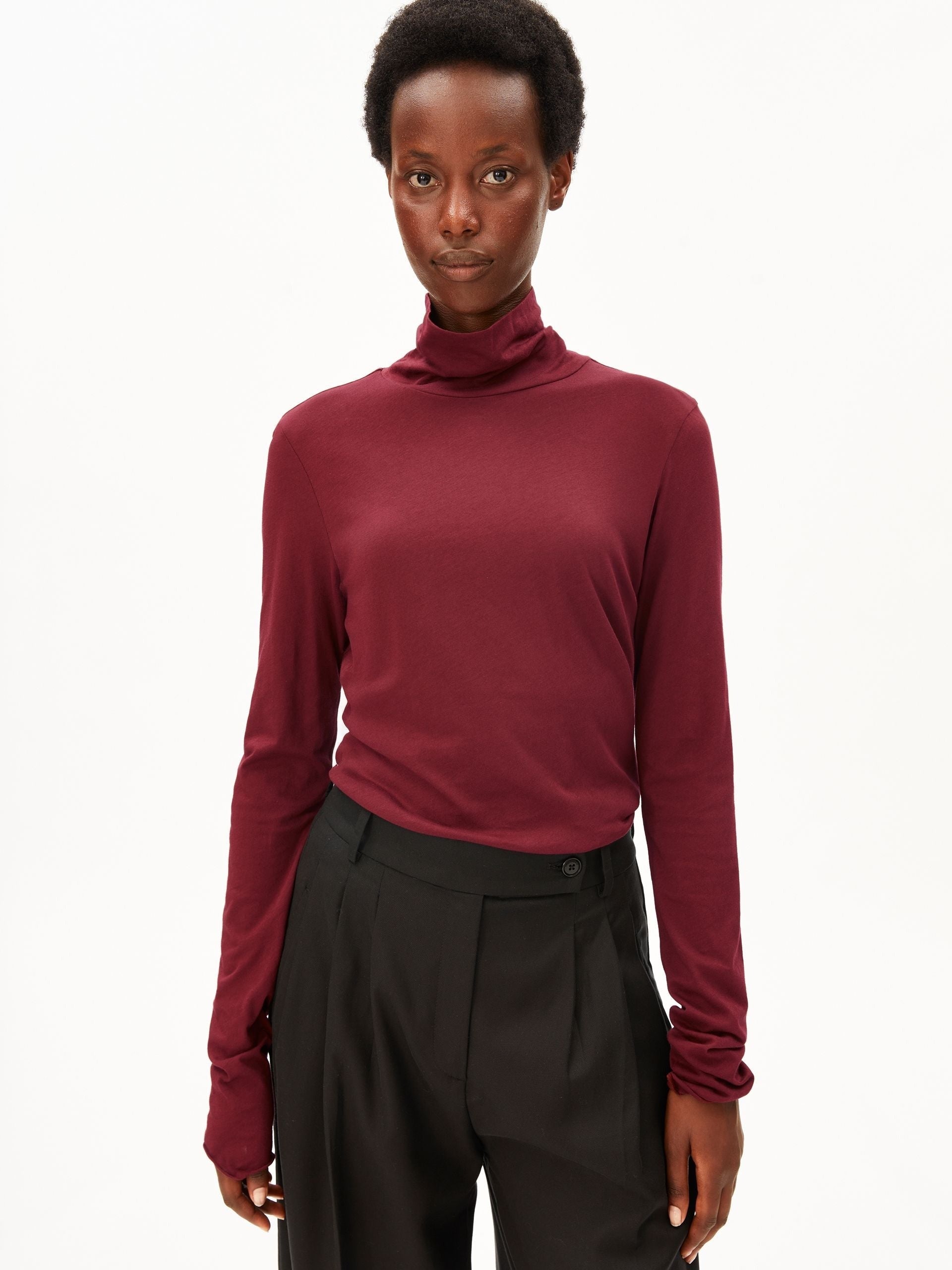 GRAZILIANAA SOFT LANGARMSHIRT | velvet red