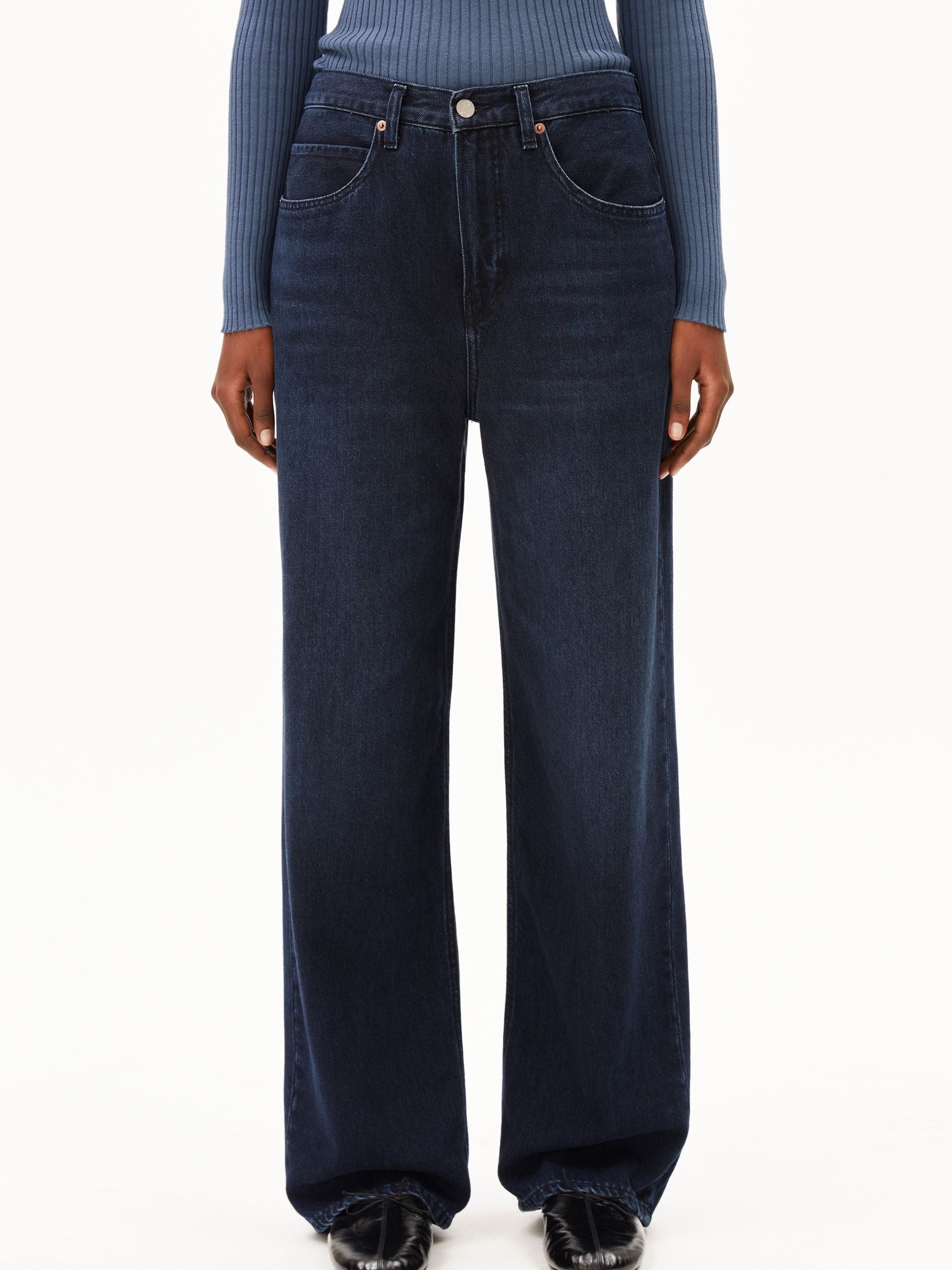 HAAYI LOW WAIST BAGGY JEANS | fluid ink