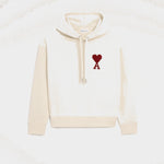 Hoodie Blanc Ami De Coeur en Coton