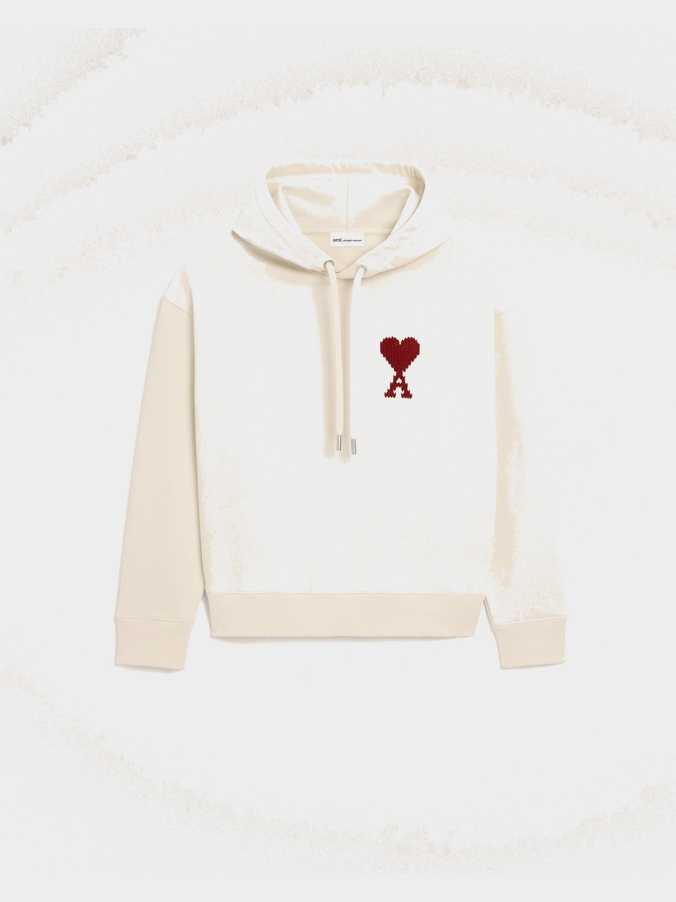 Hoodie Blanc Ami De Coeur en Coton