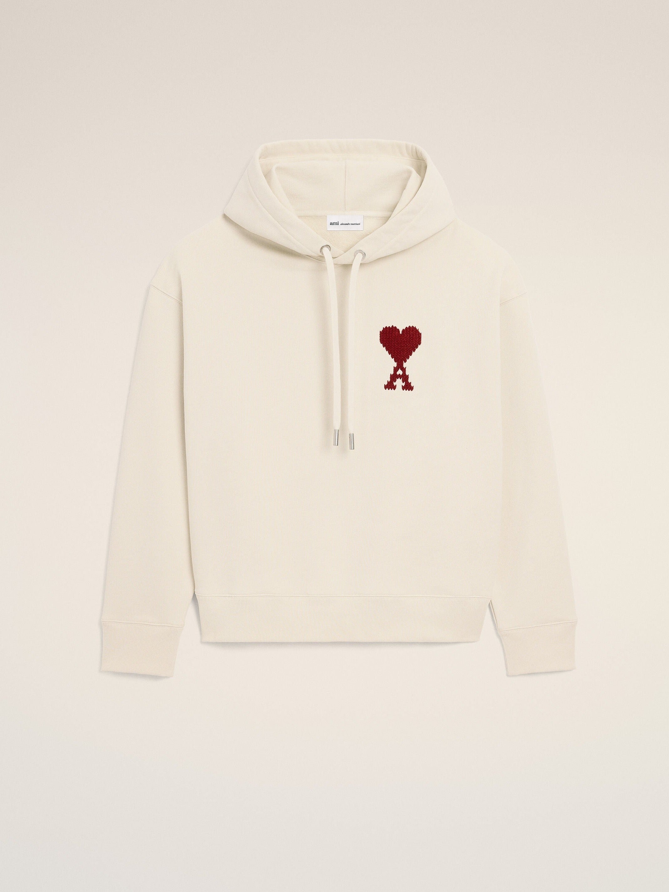 Hoodie Blanc Ami De Coeur en Coton