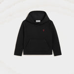 Hoodie noir en coton Ami de Coeur