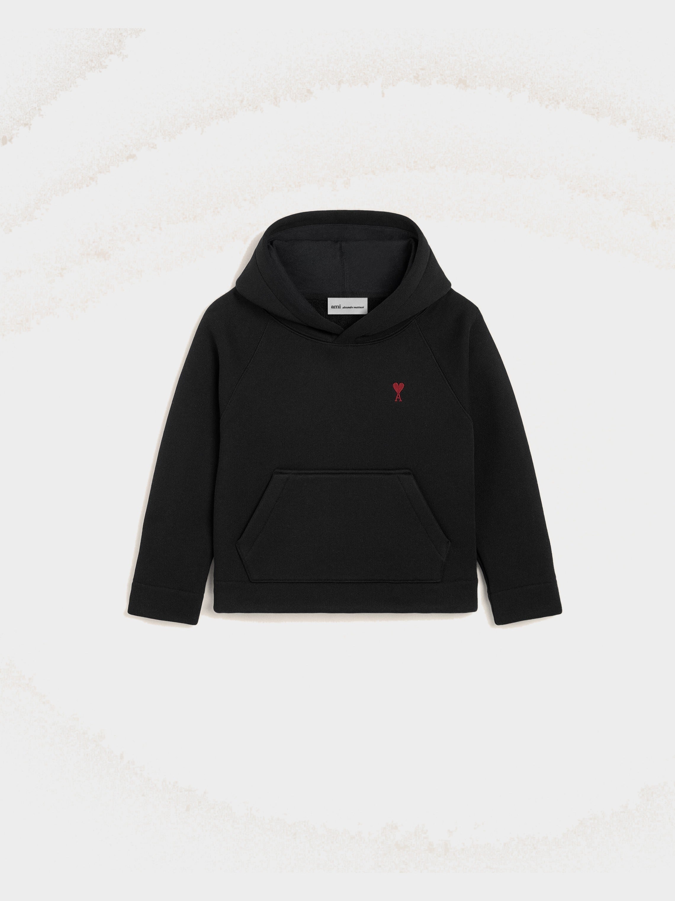 Hoodie noir en coton Ami de Coeur