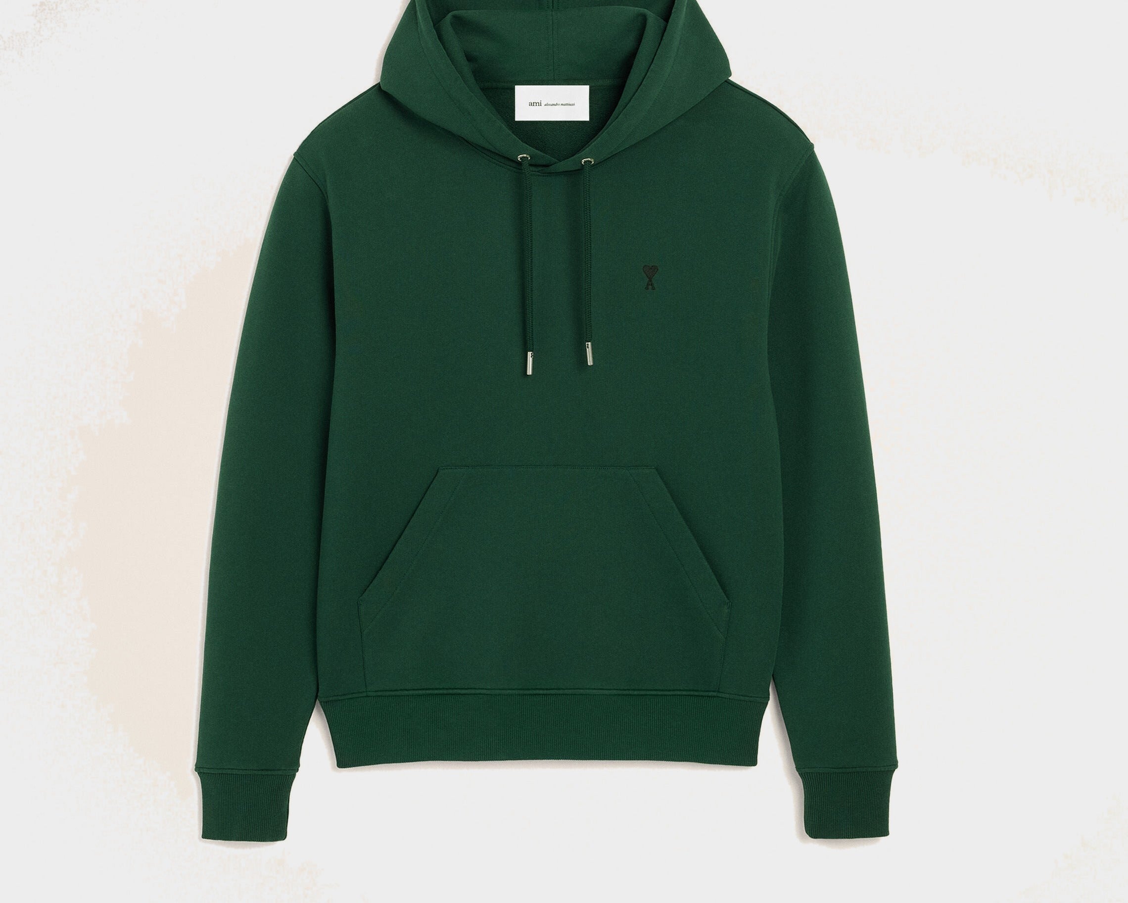 Hoodie vert en coton Ami de Coeur