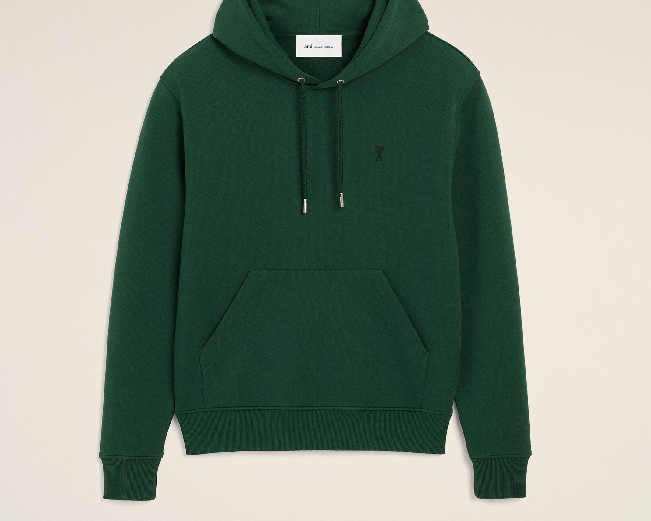 Hoodie vert en coton Ami de Coeur