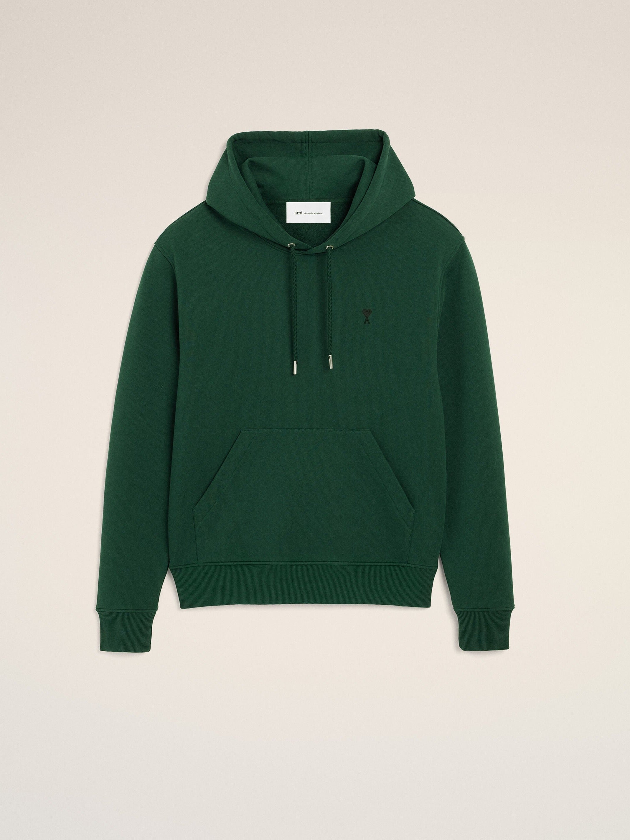 Hoodie vert en coton Ami de Coeur