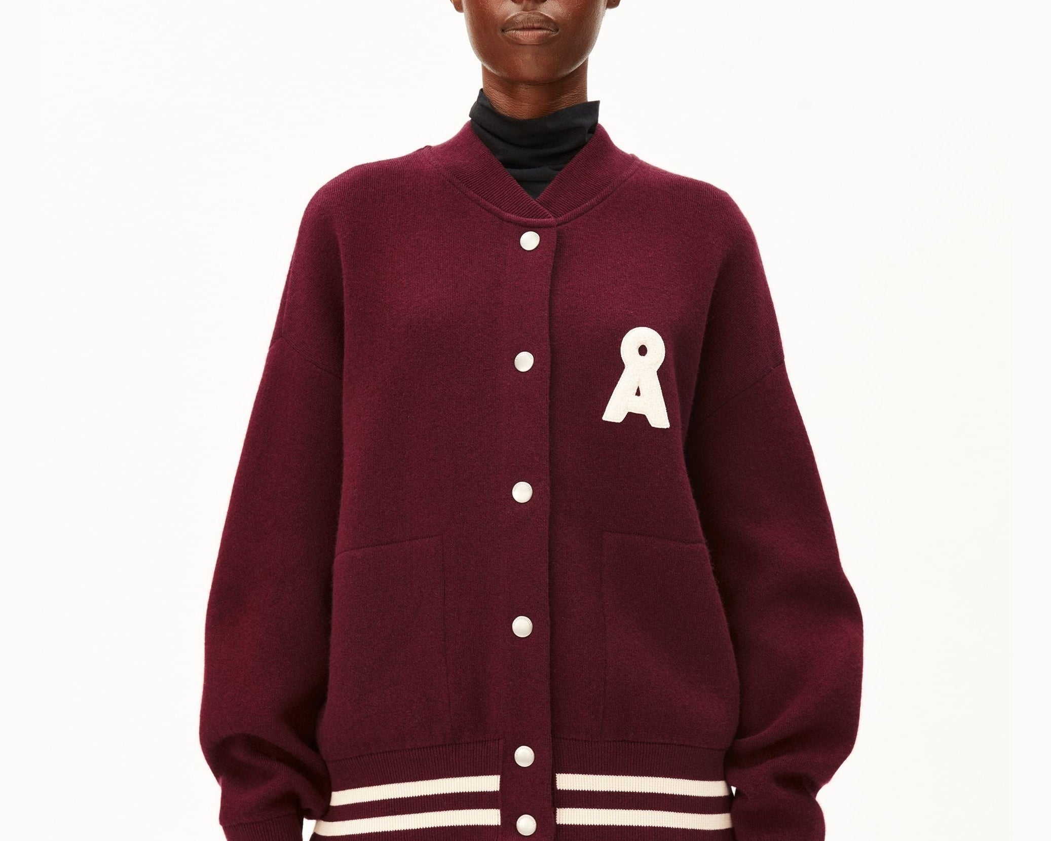 ICONIC Å BOMBERJACKE | velvet red-tinted navy