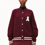 ICONIC Å BOMBERJACKE | velvet red-tinted navy