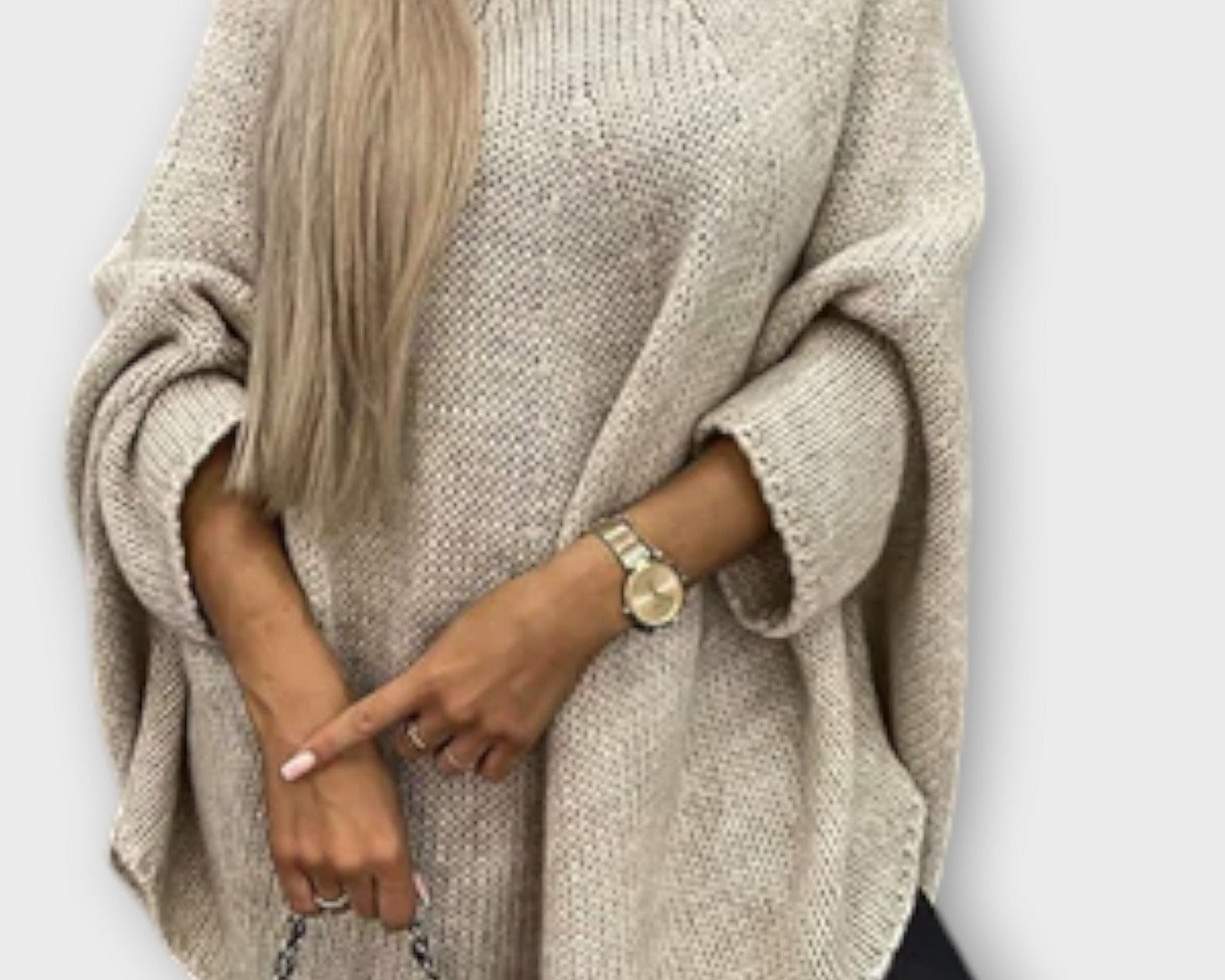 Isabelle - Stylový dámský svetr s kulatým výstřihem