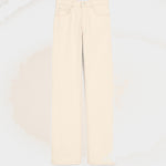 Jean blanc coupe large en coton