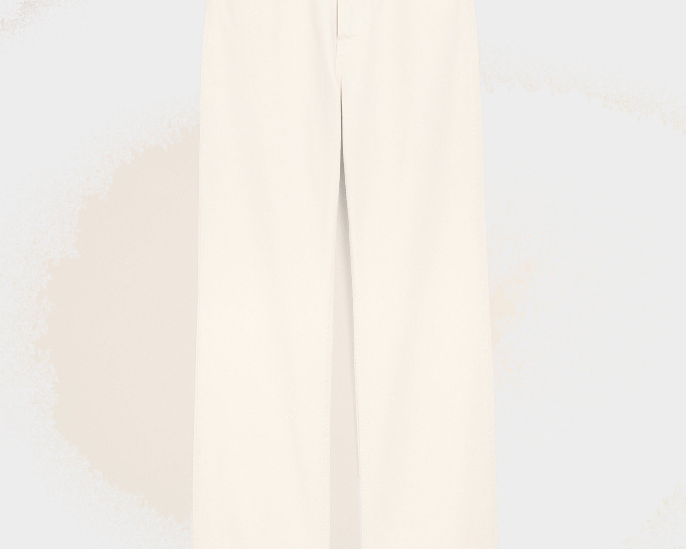 Jean Blanc Coupe Large en Coton