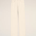 Jean blanc coupe large en coton