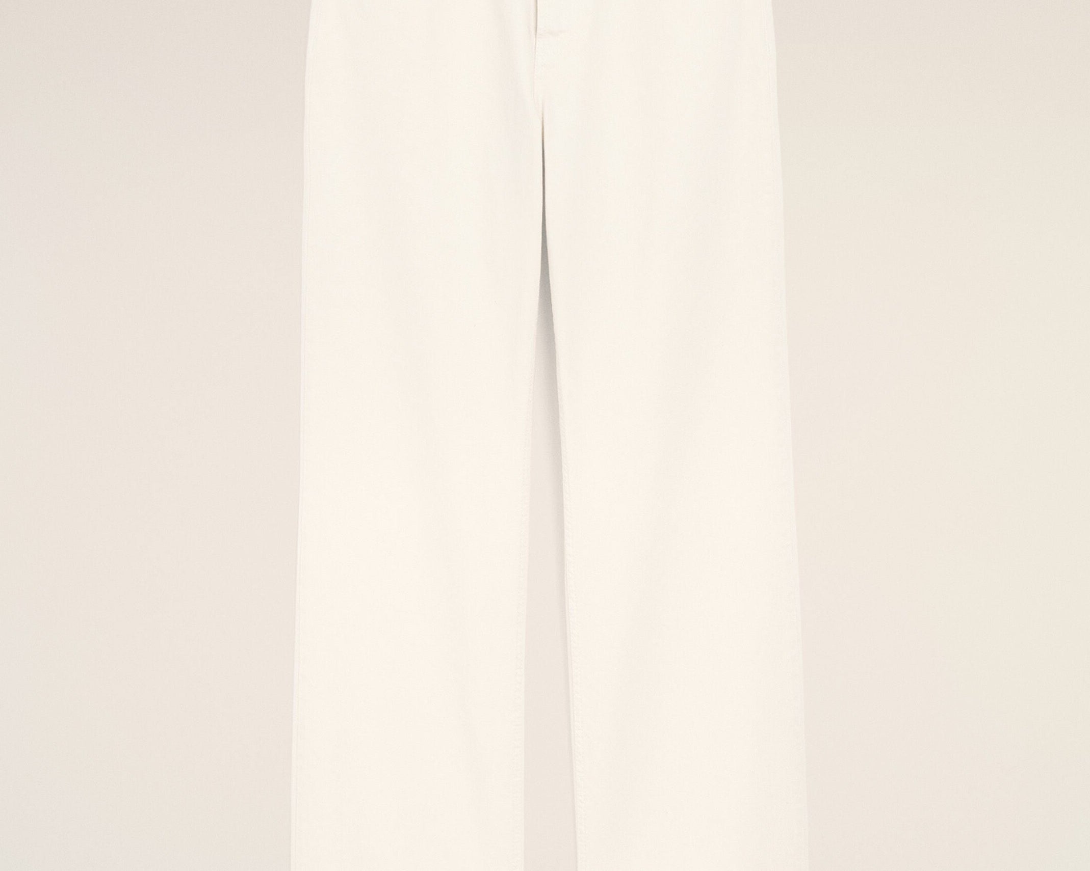 Jean Blanc Coupe Large en Coton