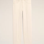 Jean blanc coupe parisienne en coton