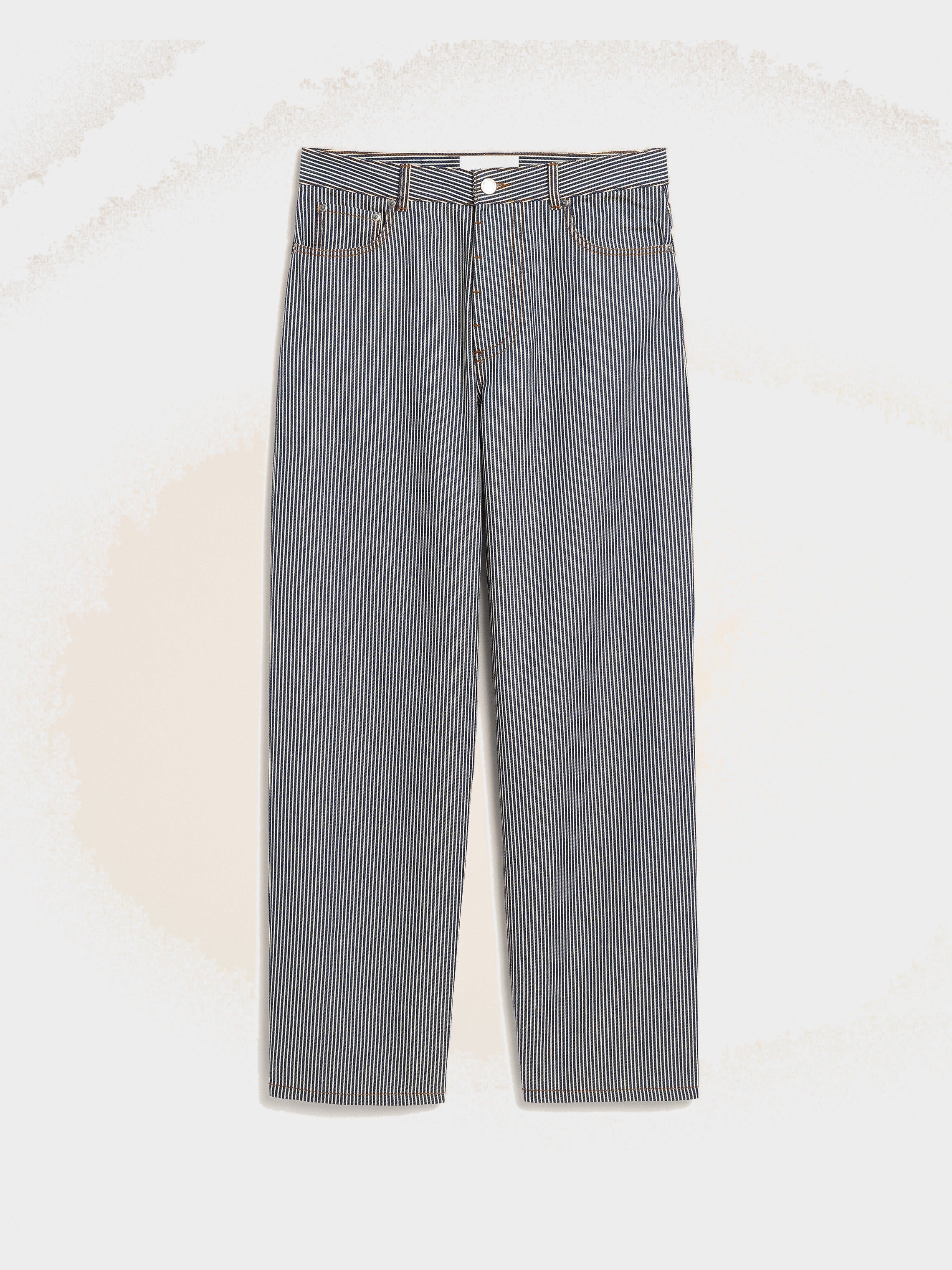 Jean bleu coupe baggy en coton
