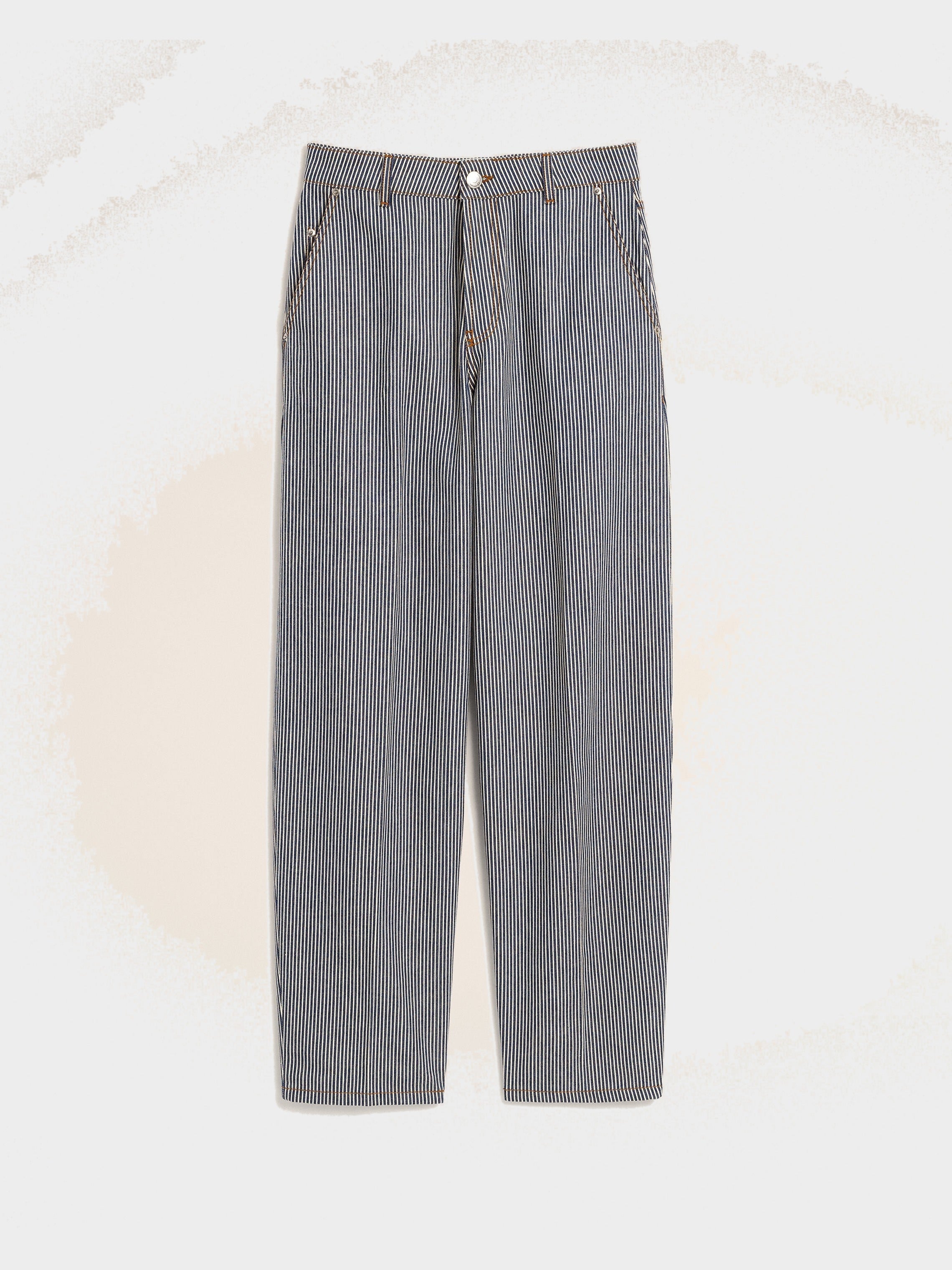 Jean bleu coupe ballon en coton