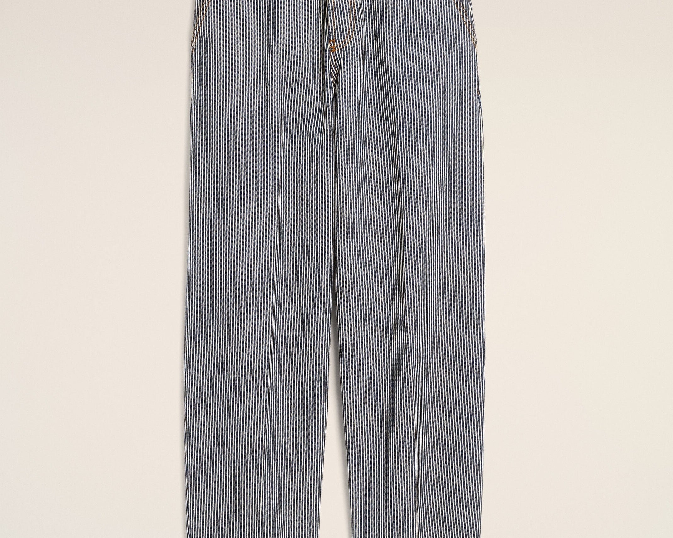 Jean bleu coupe ballon en coton