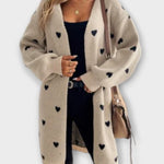 Julia - Cardigan s vzorem srdce