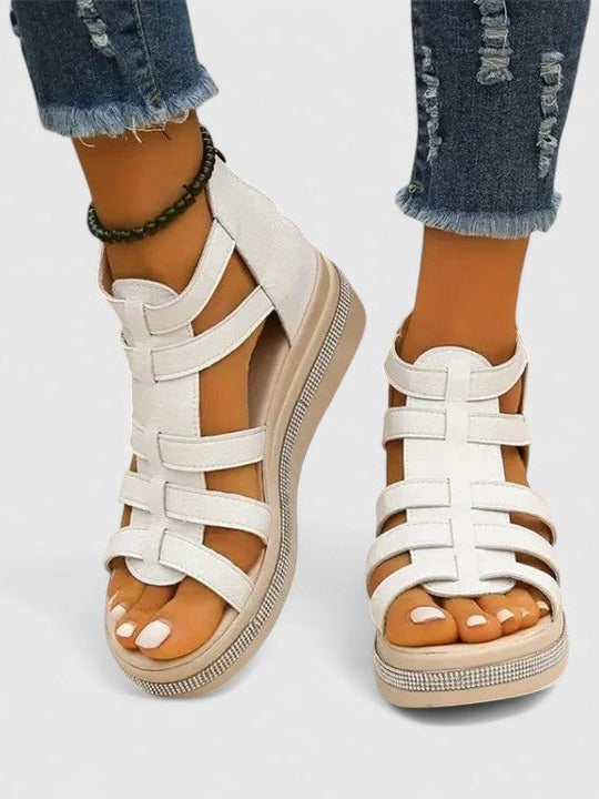 Kendall | Ortopedické sandály se strass kamínky
