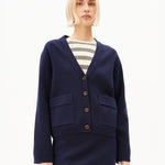 KOMPAKTE STRICKJACKE | tinted navy