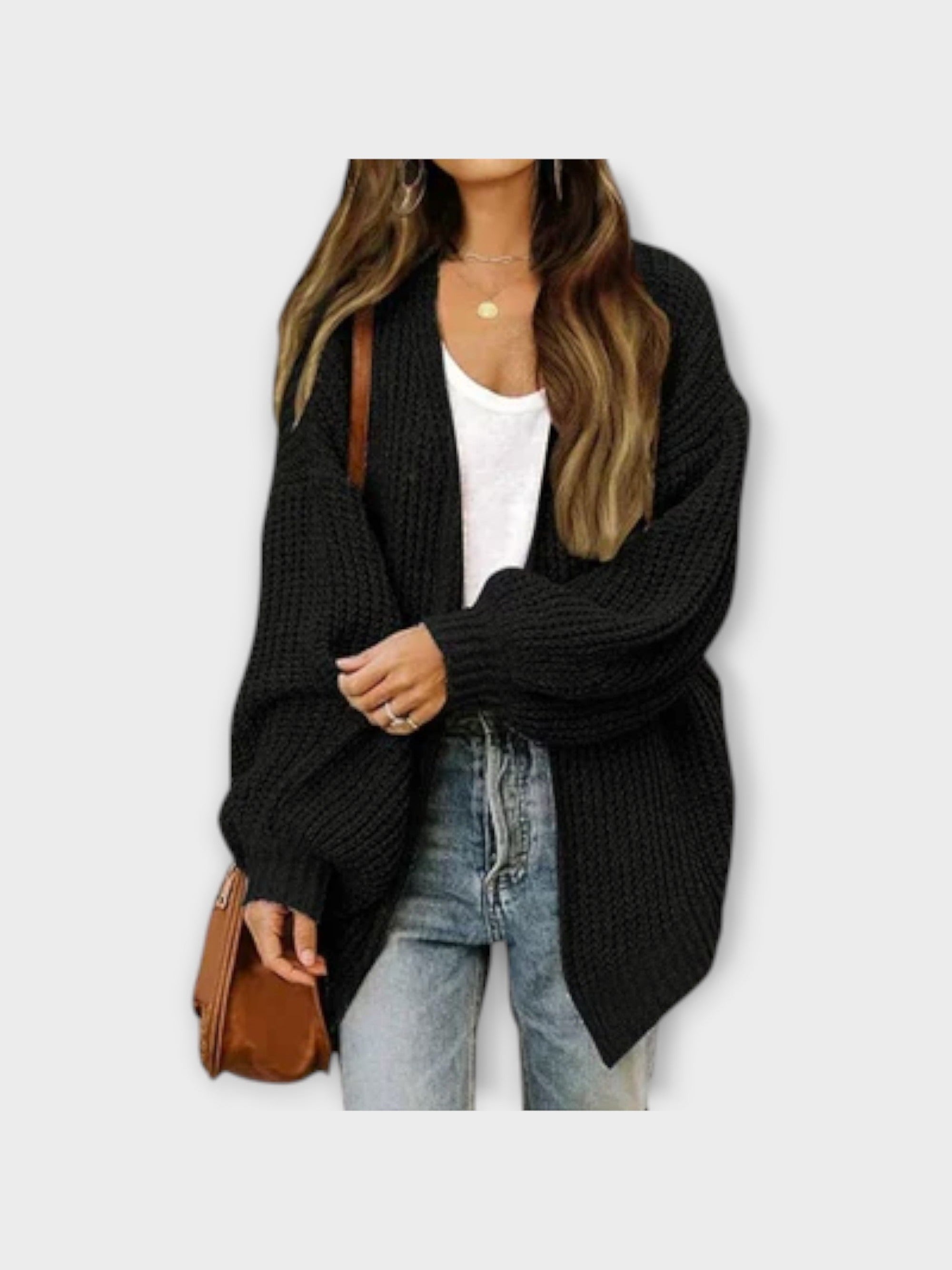 Leppa - Ležérní pletený cardigan