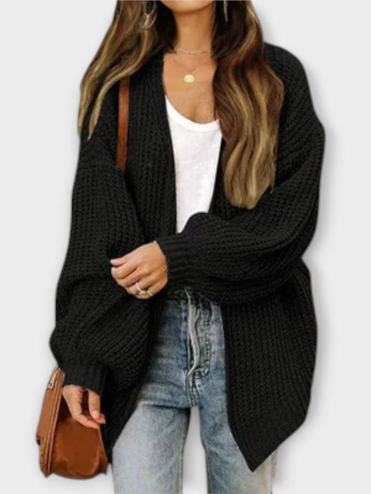 Leppa - Ležérní pletený cardigan