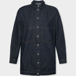 LONG DENIM SHACKET DARK BLUE