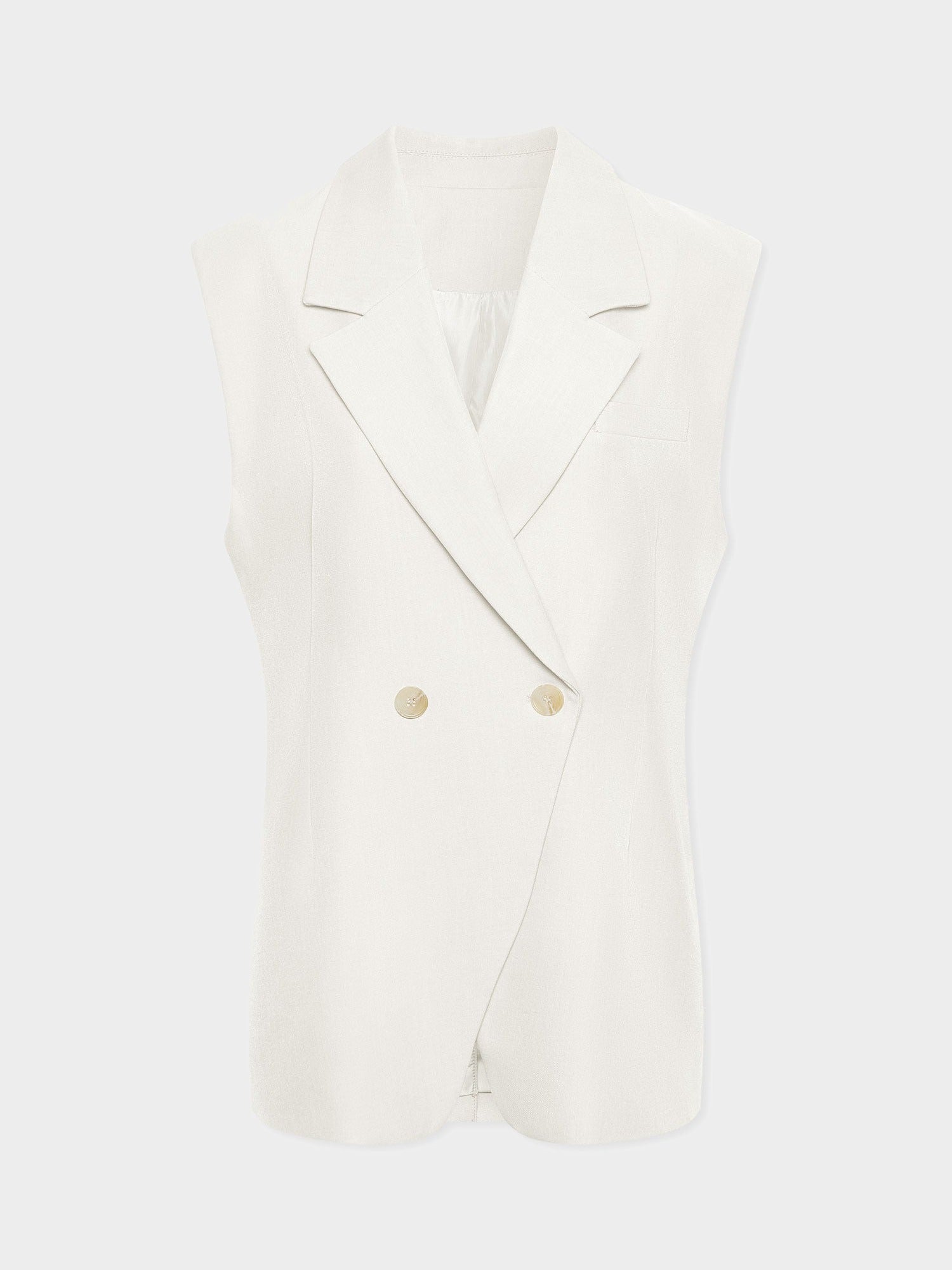 LORNA BEZ RUKÁVŮ BLAZER CRÈME