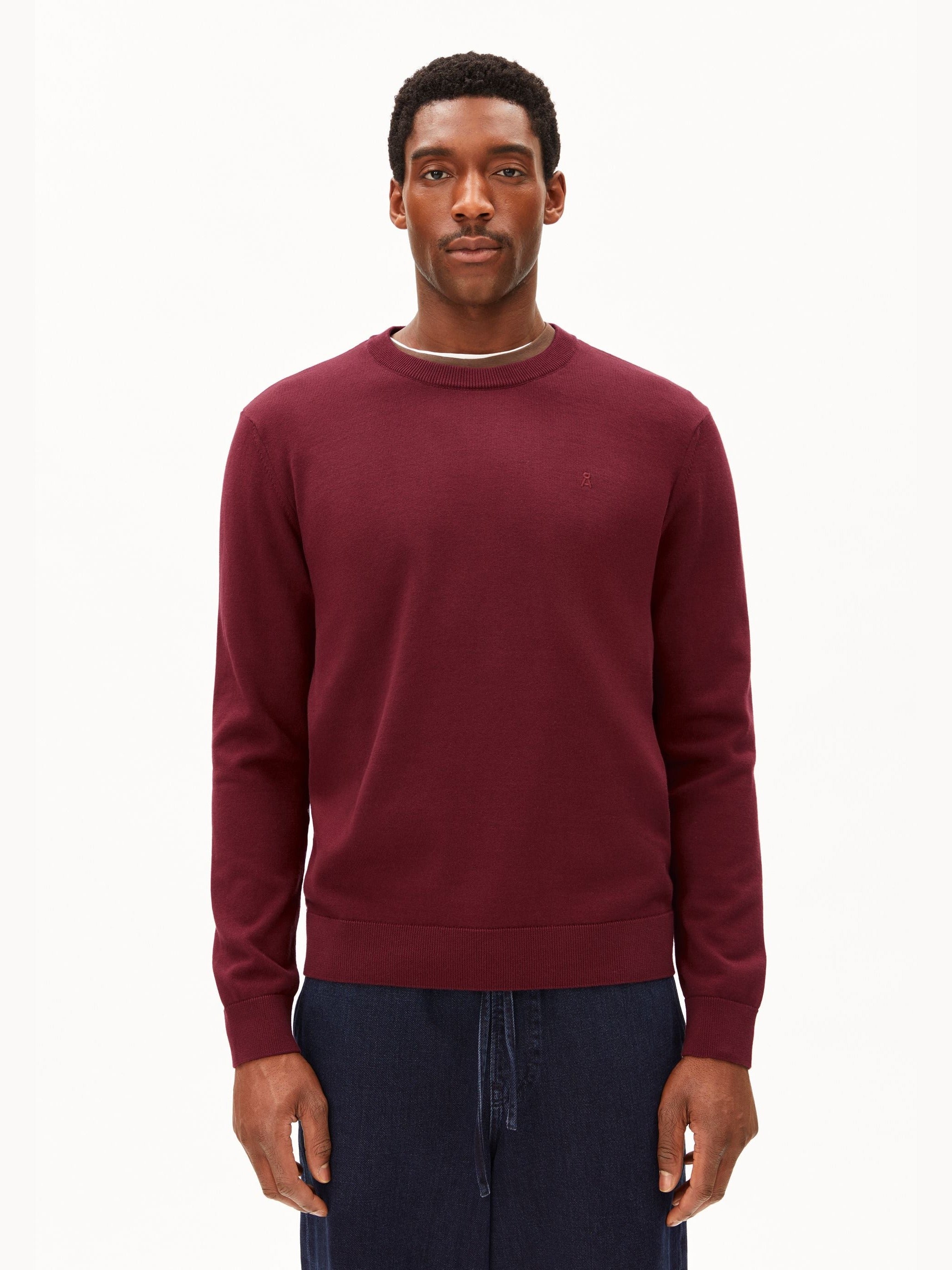 LOUKAA STRICKPULLOVER | velvet red