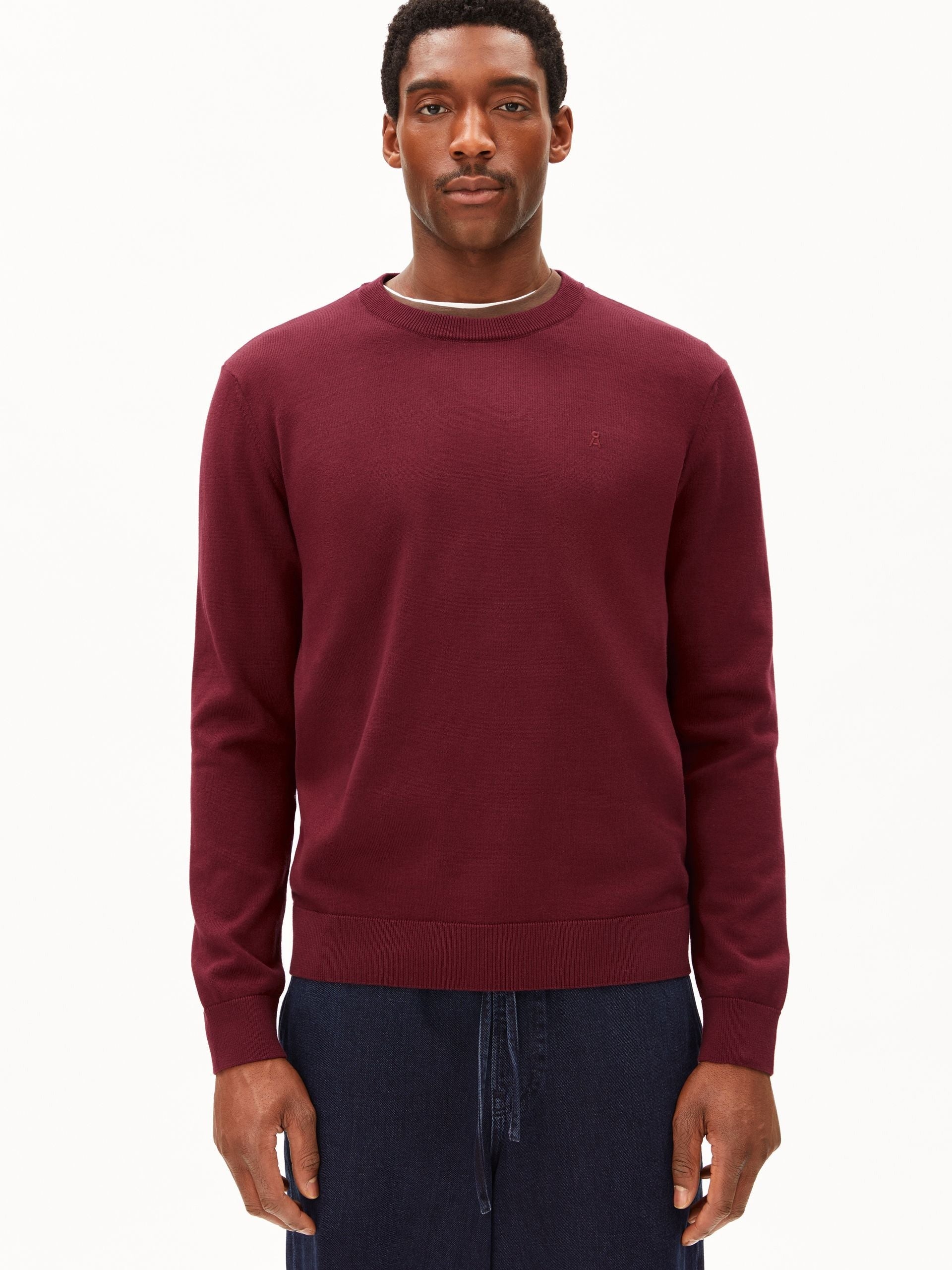 LOUKAA STRICKPULLOVER | velvet red