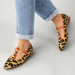 Lulu | Leopardí t-strap baleríny