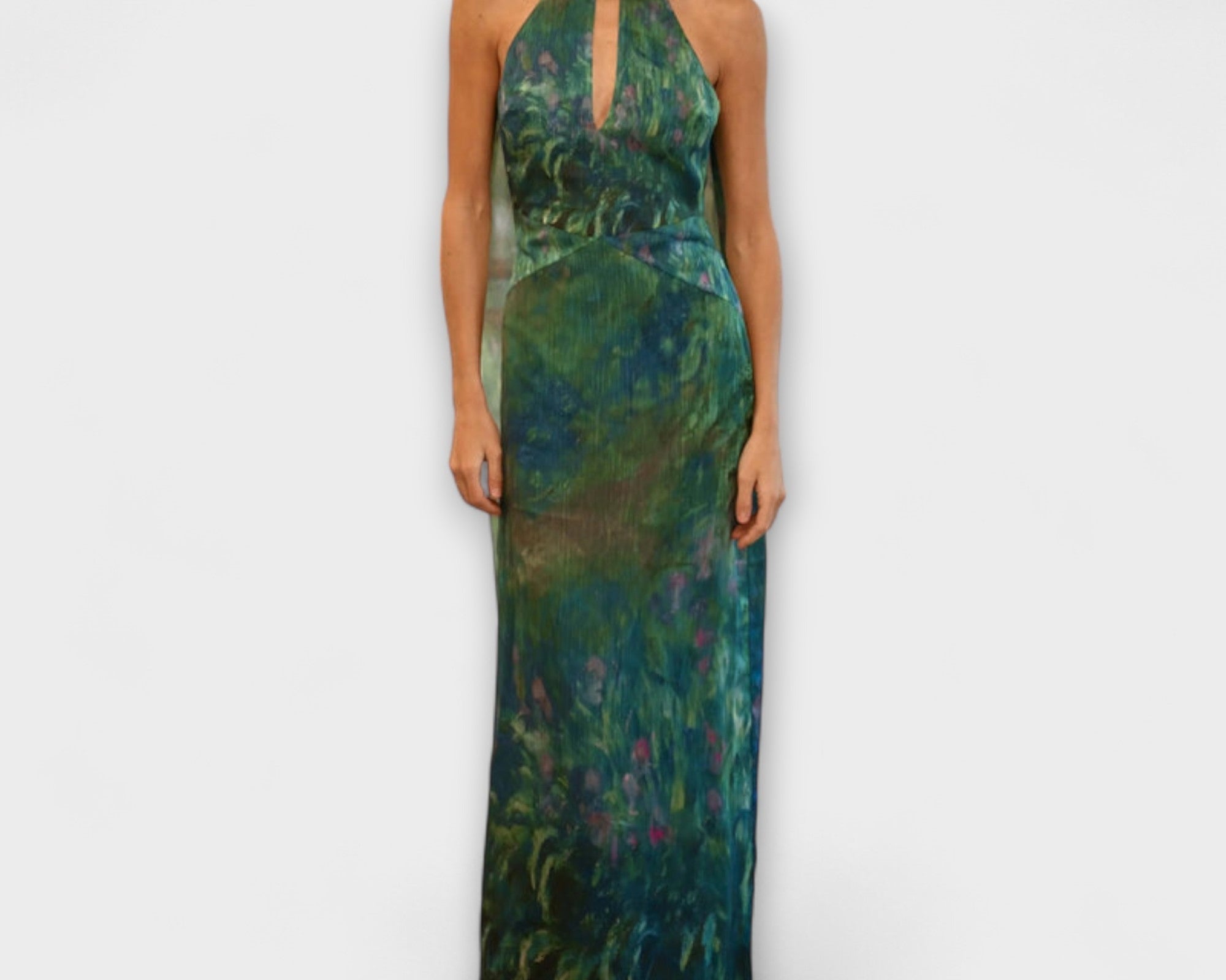 Maisie - Monet Iris Print Maxi Dress