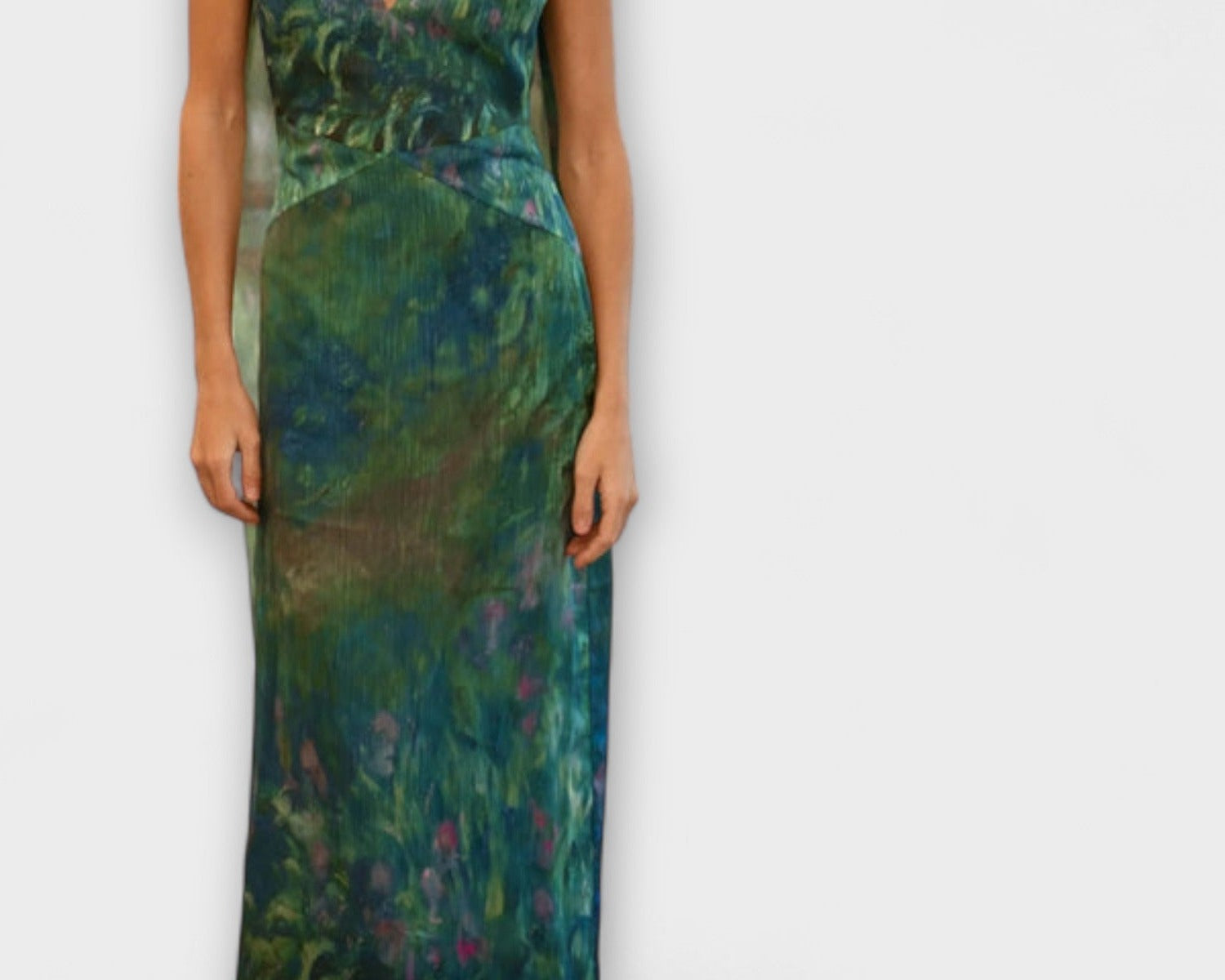 Maisie - Monet Iris Print Maxi Dress