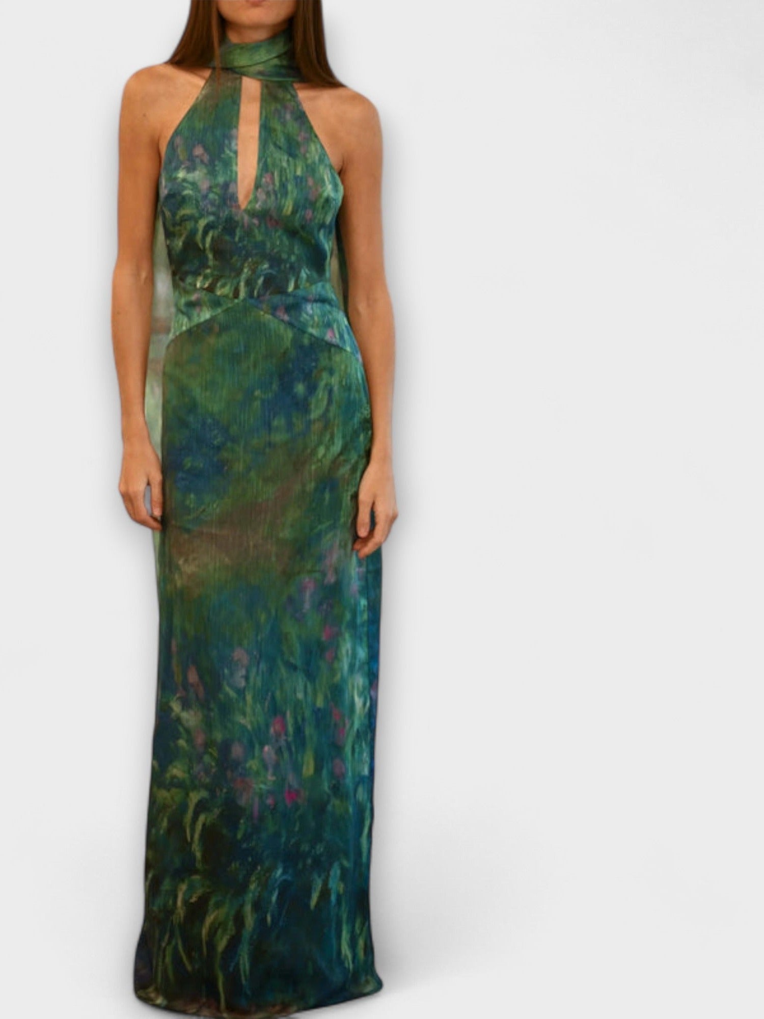 Maisie - Monet Iris Print Maxi Dress