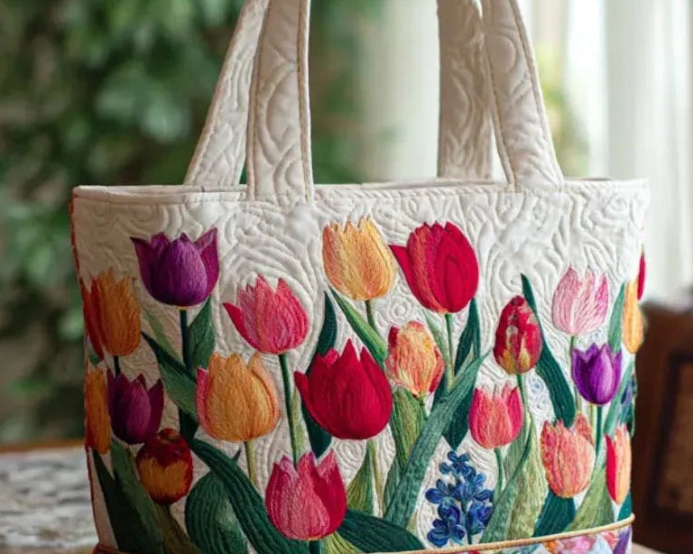 Měkká Taška s Tulipány