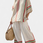 Mia – boho tištěná blůza a pohodlné široké kalhoty