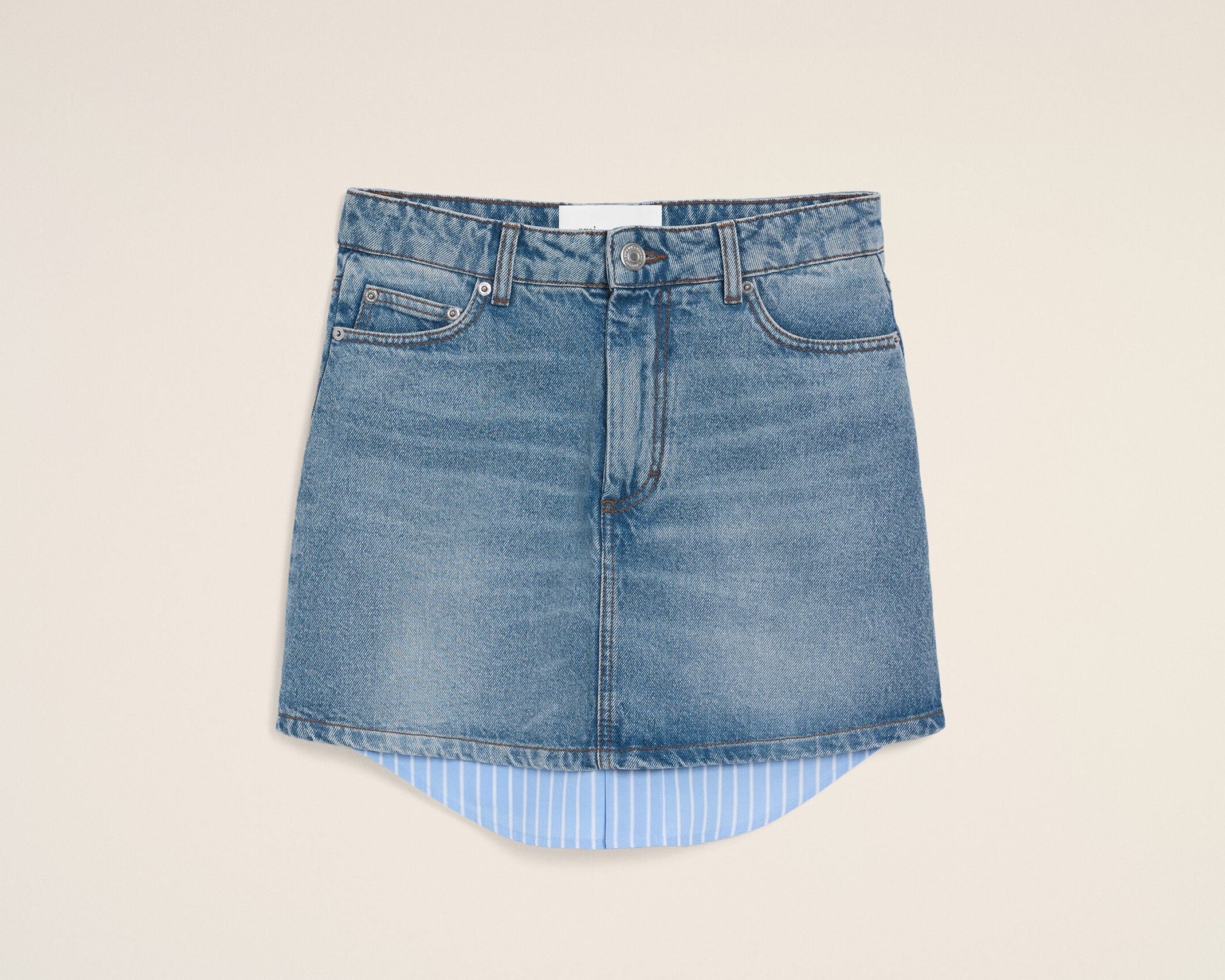 Mini Jupe Bleue en Coton